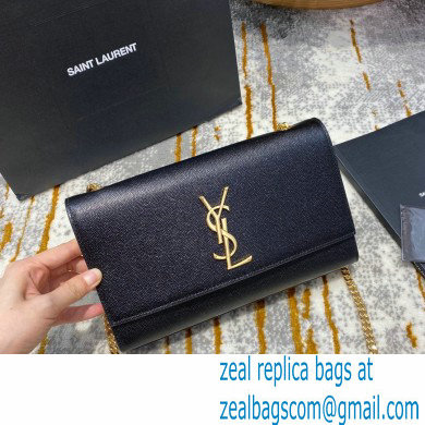 saint laurent Kate medium bag in caviar leather 354021 black/gold - Click Image to Close