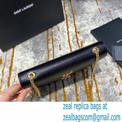 saint laurent Kate medium bag in caviar leather 354021 black/gold