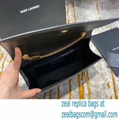 saint laurent Kate medium bag in caviar leather 354021 black/gold