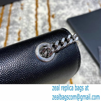 saint laurent Kate medium bag in caviar leather 354021 black/silver - Click Image to Close