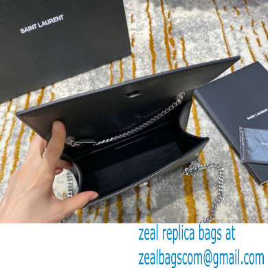 saint laurent Kate small bag in caviar leather 469390 black/silver - Click Image to Close