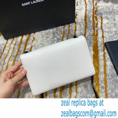 saint laurent Kate small bag in caviar leather 469390 white/black