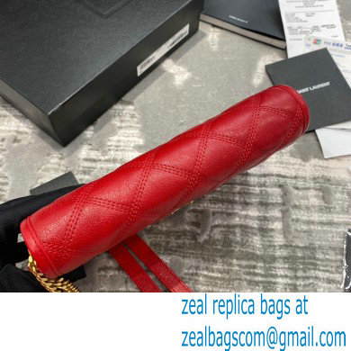 saint laurent becky chain wallet in lambskin 585031 red - Click Image to Close