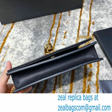saint laurent small Kate chain wallet with tassel in caviar leather 452159 black/gold - Click Image to Close