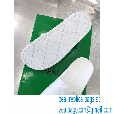 Bottega Veneta BV SLIDER Rubber Slides Sandals White 2020