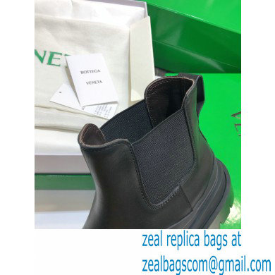 Bottega Veneta BV Tire Ankle Chelsea Boots All Black 2020 - Click Image to Close