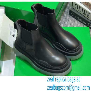 Bottega Veneta BV Tire Ankle Chelsea Boots Black/Transparent 02 2020