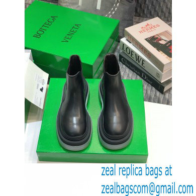Bottega Veneta BV Tire Ankle Chelsea Boots Black/Transparent 02 2020 - Click Image to Close