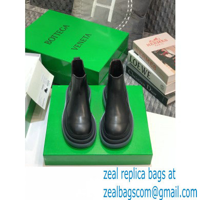 Bottega Veneta BV Tire Ankle Chelsea Boots Black/Transparent 2020