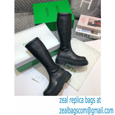 Bottega Veneta BV Tire Half Boots All Black 2020 - Click Image to Close