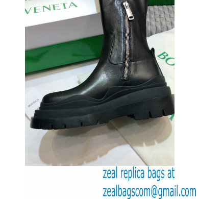 Bottega Veneta BV Tire Half Boots All Black 2020 - Click Image to Close