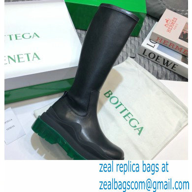 Bottega Veneta BV Tire Half Boots Black/Green 2020