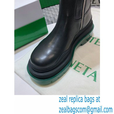 Bottega Veneta BV Tire Half Boots Black/Green 2020