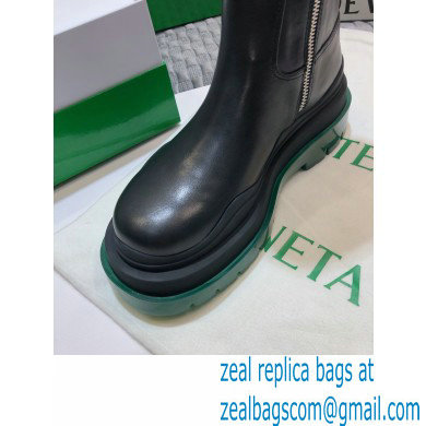 Bottega Veneta BV Tire Half Boots Black/Green 2020 - Click Image to Close