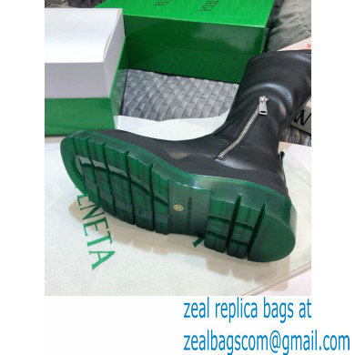 Bottega Veneta BV Tire Half Boots Black/Green 2020