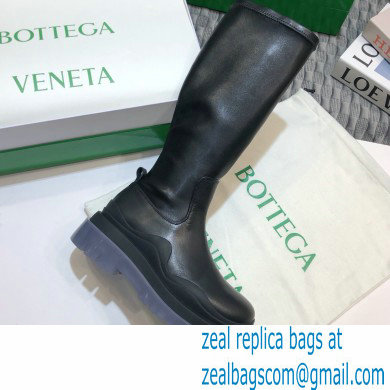 Bottega Veneta BV Tire Half Boots Black/Transparent 2020 - Click Image to Close