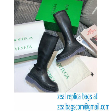 Bottega Veneta BV Tire Half Boots Black/Transparent 2020