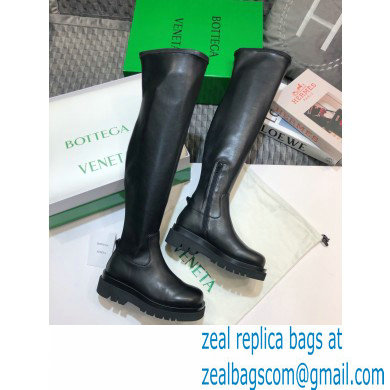 Bottega Veneta BV Tire Knee-high Boots Black 2020