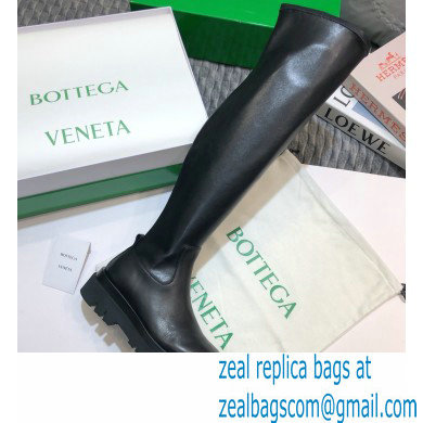 Bottega Veneta BV Tire Knee-high Boots Black 2020 - Click Image to Close