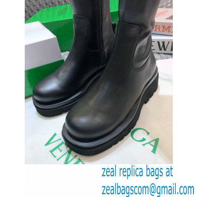 Bottega Veneta BV Tire Knee-high Boots Black 2020