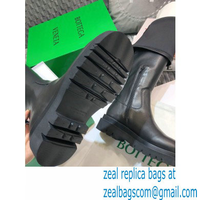 Bottega Veneta BV Tire Knee-high Boots Black 2020 - Click Image to Close