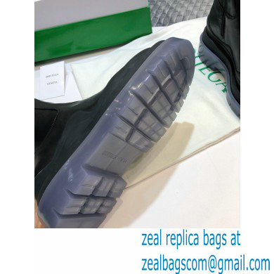 Bottega Veneta BV Tire Knee-high Boots Black/Transparent 2020