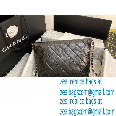 Chanel Calfskin and Crystal Pearls Shopping Bag AS2213 Black 2020
