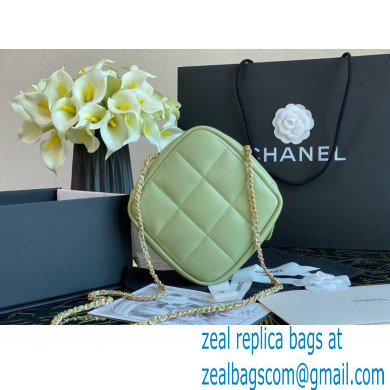 Chanel Grained Calfskin Small Diamond Bag AS2201 Green 2020 - Click Image to Close