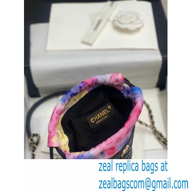 Chanel Hollow Out Drawstring Bucket with Painted Pouch Bag 2020