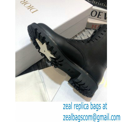 Dior Calfskin Ankle Boots with Front Zip Black 2020
