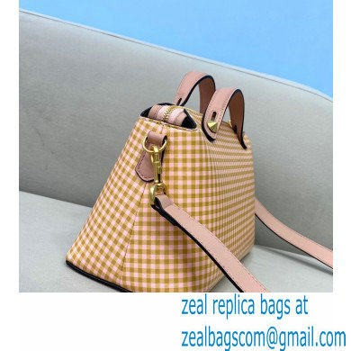 Fendi Check-print By The Way Medium Boston Bag Beige 2020