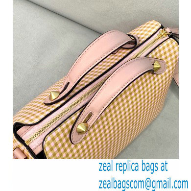 Fendi Check-print By The Way Medium Boston Bag Beige 2020 - Click Image to Close