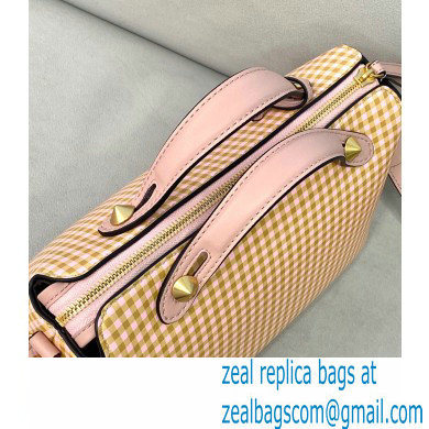 Fendi Check-print By The Way Medium Boston Bag Beige 2020