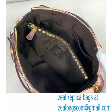 Fendi Check-print By The Way Medium Boston Bag Beige 2020