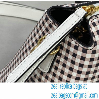 Fendi Check-print By The Way Medium Boston Bag Coffee 2020 - Click Image to Close