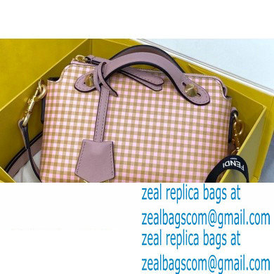 Fendi Check-print By The Way Mini Boston Bag Beige 2020 - Click Image to Close