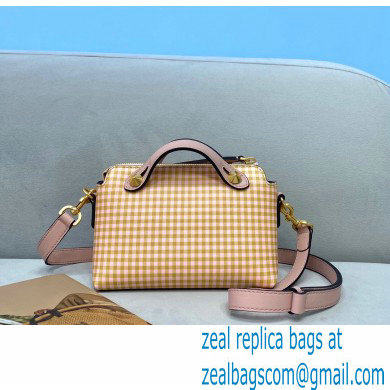 Fendi Check-print By The Way Mini Boston Bag Beige 2020 - Click Image to Close