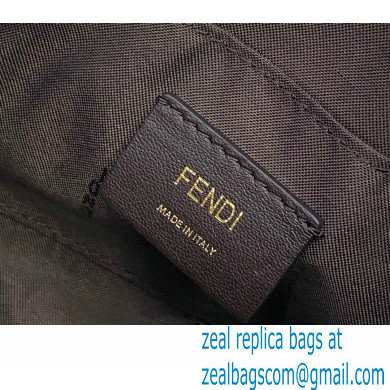 Fendi Check-print By The Way Mini Boston Bag Beige 2020 - Click Image to Close