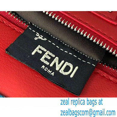 Fendi Floral Embellished Peekaboo Mini Bag Black
