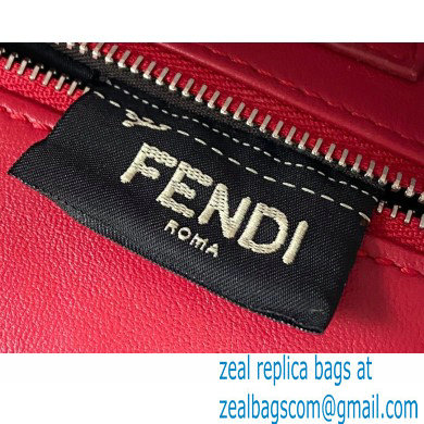 Fendi Fringe Peekaboo Mini Bag Red - Click Image to Close