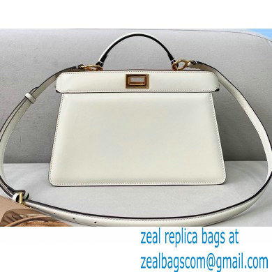 Fendi Iconic Peekaboo ISEEU East-West Bag White 2020 - Click Image to Close