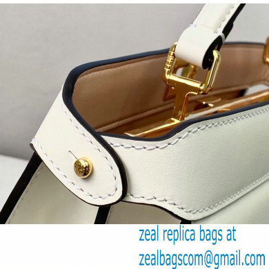 Fendi Iconic Peekaboo ISEEU East-West Bag White 2020 - Click Image to Close