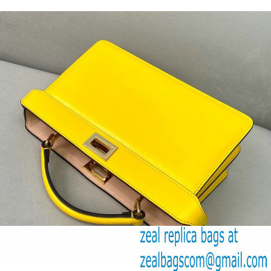 Fendi Iconic Peekaboo ISEEU East-West Bag Yellow 2020 - Click Image to Close