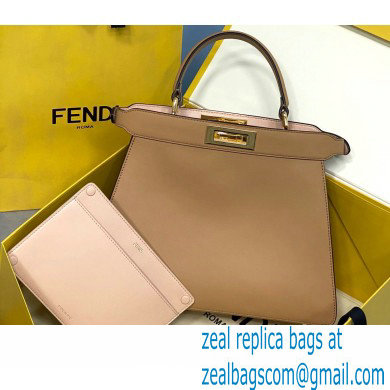 Fendi Iconic Peekaboo ISEEU Medium Bag Apricot 2020 - Click Image to Close