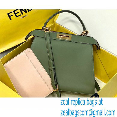 Fendi Iconic Peekaboo ISEEU Medium Bag Green 2020 - Click Image to Close