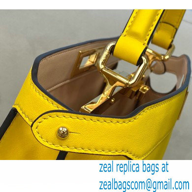 Fendi Iconic Peekaboo ISEEU Medium Bag Yellow 2020 - Click Image to Close