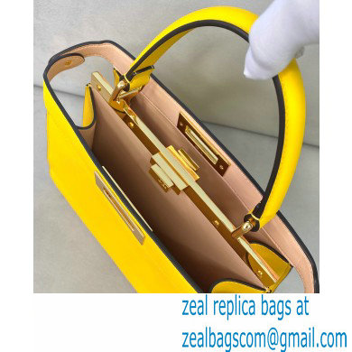 Fendi Iconic Peekaboo ISEEU Medium Bag Yellow 2020 - Click Image to Close