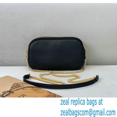 Fendi Leather Easy 2 Mini Baguette Bag Black 2020