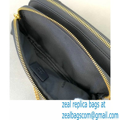 Fendi Leather Easy 2 Mini Baguette Bag Black 2020