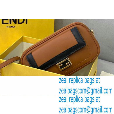 Fendi Leather Easy 2 Mini Baguette Bag Brown 2020